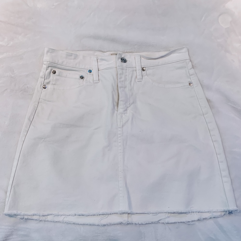 ✧ J. Crew: White Denim Skirt